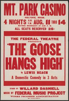 The Goose Hangs High, Holyoke, MA, [193-]. Creator: Unknown