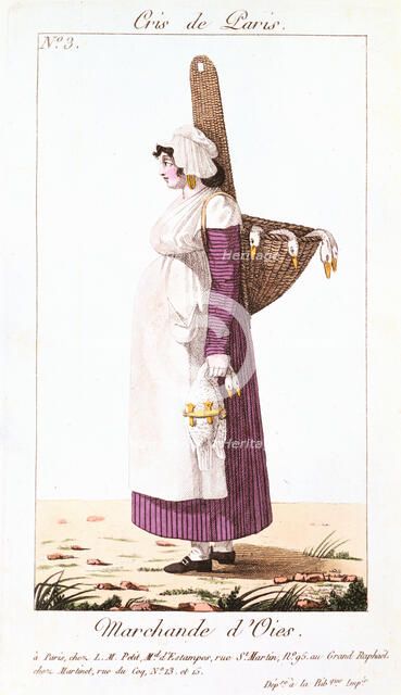 The Goose Seller, 1826. Artist: Unknown