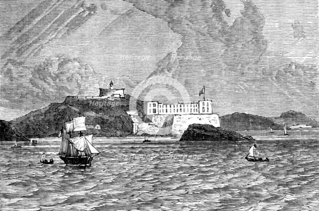 The Gold Coast and Ashantee War: the castle of Elmina, 1873. Creator: Unknown.