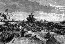 The Gold Coast and Ashantee War: view from Government House, Cape Coast Castle, 1873. Creator: Unknown