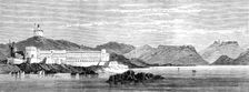 The Gold Coast and Ashantee War: Cape Coast Castle, from the anchorage, 1873. Creator: Unknown
