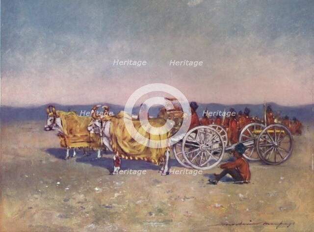 'The Gold and Silver Cannons of Baroda, 1903. Artist: Mortimer L Menpes.