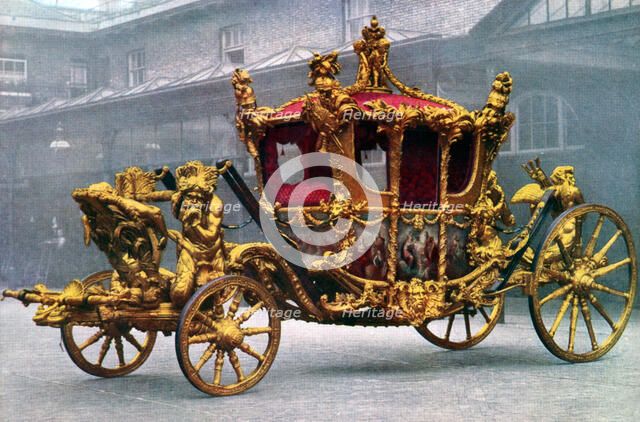 The Gold State Coach, 1762, (1937). Artist: Unknown