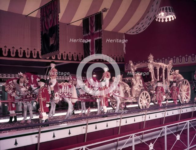 The Gold State Coach on display, London, c1953.  Creator: Arthur Charles Kirby Ware.