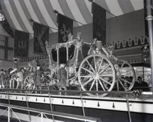The Gold State Coach on display, London, c1953. Creator: Arthur Charles Kirby Ware