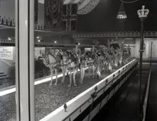 The Gold State Coach on display, London, c1953. Creator: Arthur Charles Kirby Ware