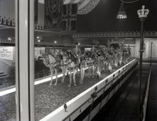The Gold State Coach on display, London, c1953. Creator: Arthur Charles Kirby Ware