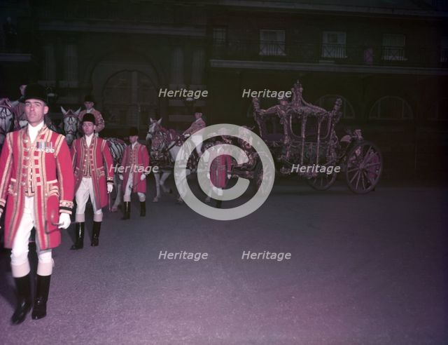 The Gold State Coach, Royal Mews, London, c1953. Creator: Arthur Charles Kirby Ware.