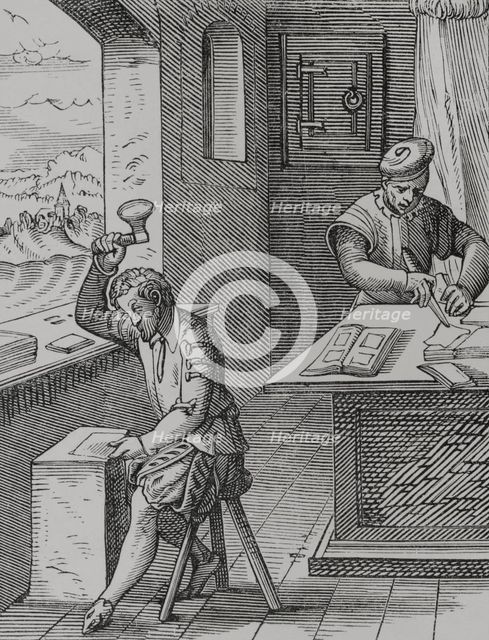 The Goldbeater, 16th century, (1878).  Creator: Unknown.