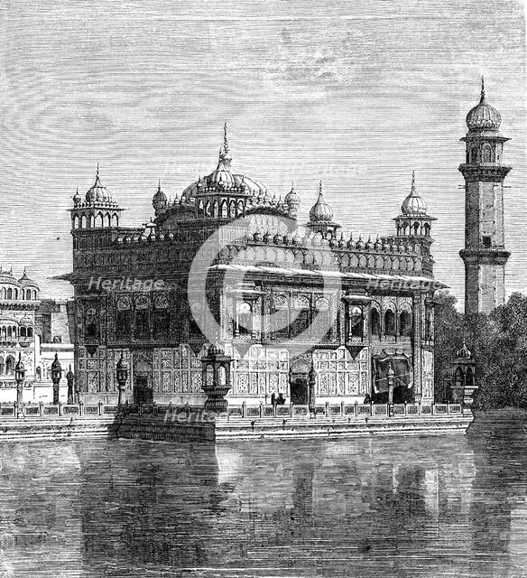 The Golden Temple and the Lake of Immortality at Amritsar, India, 1895. Artist: Unknown