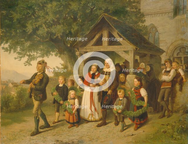 The Golden Wedding, 1857. Artist: Salentin (1822-1910)