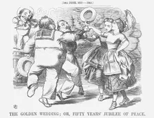 The Golden Wedding; or, Fifty Years Jubilee of Peace 1865. Creator: John Tenniel