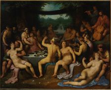 The Golden Age (Bacchanal) or The Garden of Love, 1614. Creator: Haarlem, Cornelis Cornelisz., van (1562-1638)