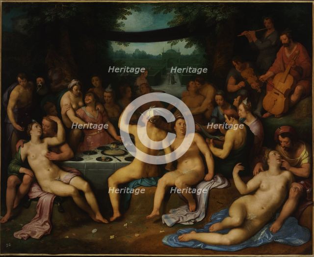 The Golden Age (Bacchanal) or The Garden of Love, 1614. Creator: Haarlem, Cornelis Cornelisz., van (1562-1638).