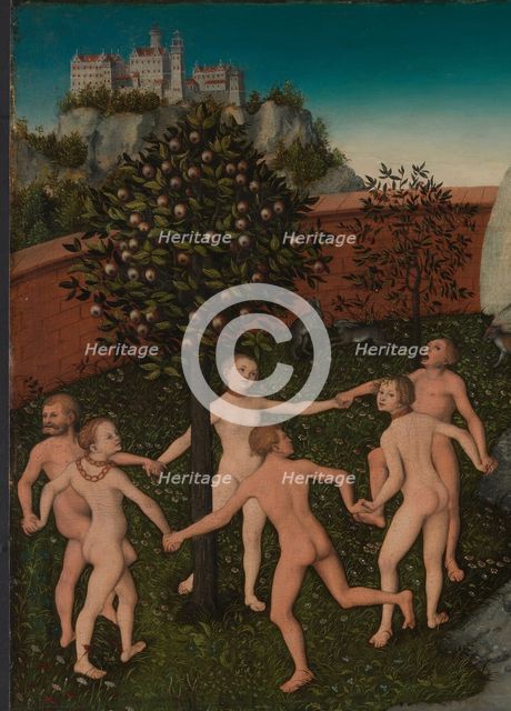 The Golden Age (Detail). Artist: Cranach, Lucas, the Elder (1472-1553)