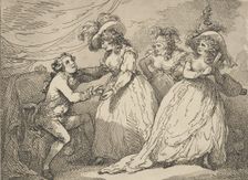 The Golden Apple, or the Modern Paris, March 2, 1785., March 2, 1785. Creator: Thomas Rowlandson
