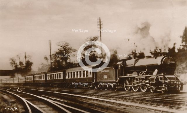 'The "Golden Arrow" Service, Southern Railway', c1930.  Creator: Unknown.