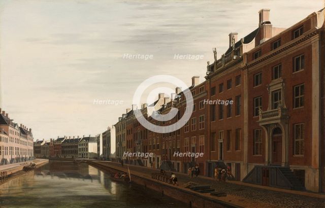 The Golden Bend on the Herengracht in Amsterdam from the west, 1672.  Creator: Gerrit Berckheyde.