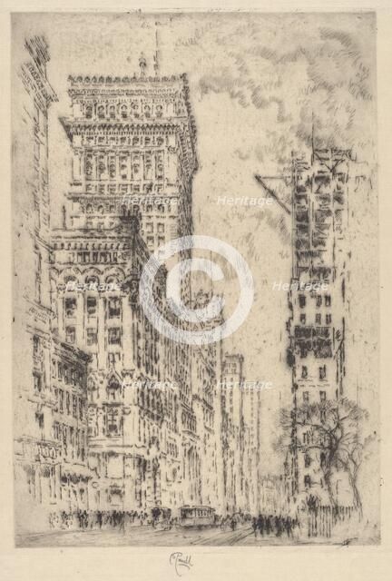 The Golden Cornice, I, 1904. Creator: Joseph Pennell.