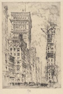 The Golden Cornice, I, 1904. Creator: Joseph Pennell