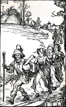 The Golden Goose from Grimm's Household Tales c1900 (1901-1902). Artist: Robert Anning Bell