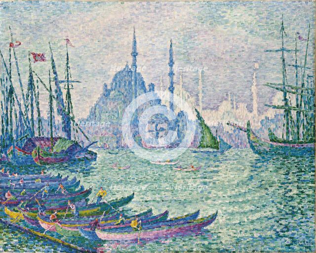 The Golden Horn, Minarets, 1907. Artist: Signac, Paul (1863-1935)