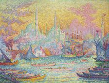The Golden Horn, Constantinople, 1907. Creator: Signac, Paul (1863-1935)