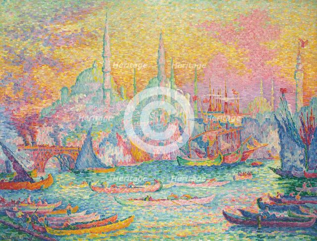 The Golden Horn, Constantinople, 1907. Creator: Signac, Paul (1863-1935).