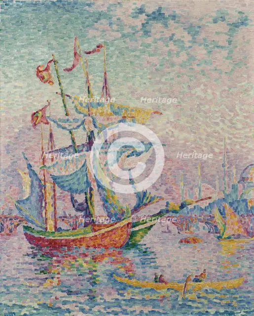 The Golden Horn. The Bridge, 1907. Artist: Signac, Paul (1863-1935)