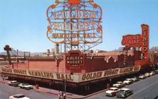 The Golden Nugget casino, Las Vegas, Nevada, USA, 1956