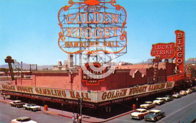 The Golden Nugget casino, Las Vegas, Nevada, USA, 1956. Artist: Unknown