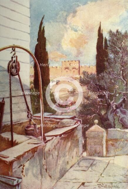 'The Golden or Beautiful Gate from the Garden of Gethsemane', 1902. Creator: John Fulleylove.