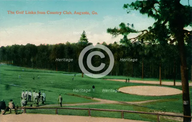 The Golf Links from Country Club, Augusta, Georgia, c1910. Artist: Unknown