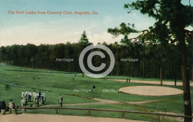 The Golf Links from Country Club, Augusta, Georgia, c1910. Artist: Unknown