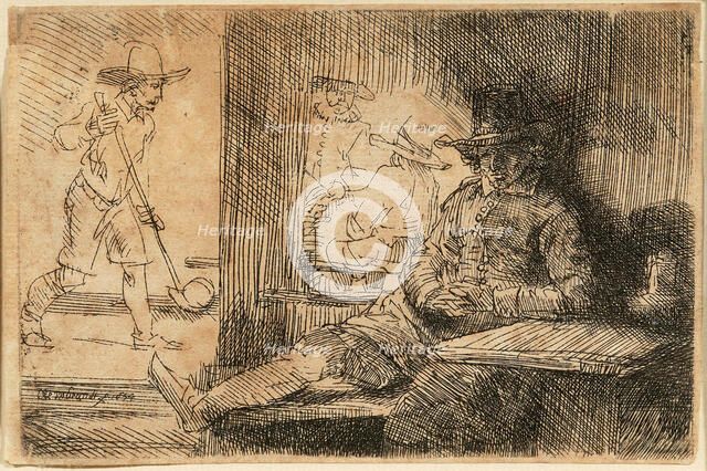 The Golfer, 1654. Creator: Rembrandt van Rhijn (1606-1669).