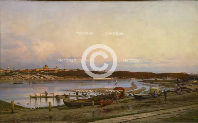 The Golitsyn Hospital in Moscow, 1880. Artist: Bogolyubov, Alexei Petrovich (1824-1896)