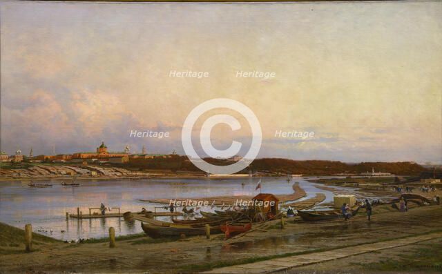 The Golitsyn Hospital in Moscow, 1880. Artist: Bogolyubov, Alexei Petrovich (1824-1896)