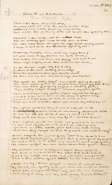 "The Gondal Poems" by Emily Brontë, 1844-1848. Creator: Emily Brontë
