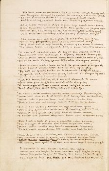 "The Gondal Poems" by Emily Brontë, 1844-1848. Creator: Emily Brontë