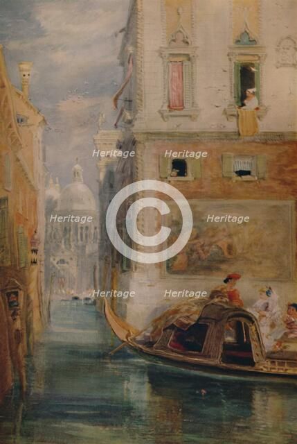 'The Gondola, Venice', 1865, (1935). Artist: James Holland.