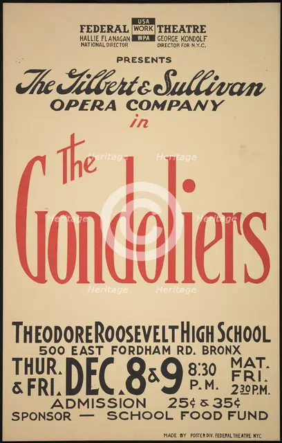The Gondoliers, New York, [1930s]. Creator: Unknown.