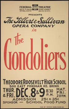 The Gondoliers, New York, [1930s]. Creator: Unknown
