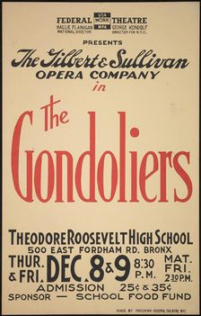The Gondoliers, New York, [1930s]. Creator: Unknown