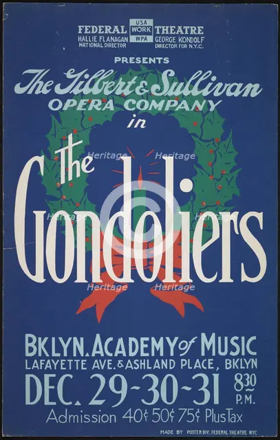 The Gondoliers, New York, [1930s]. Creator: Unknown.