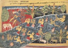 The Gopis Plead with Krishna to Return Their Clothing..., ca. 1560-65. Creator: Master of the Isarda