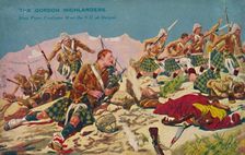 The Gordon Highlanders. How Piper Findlater won the V.C. at Dargai 1897, (1939). Creator: Unknown