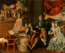 The Gore Family with George, third Earl Cowper c1775, (1942). Creator: Johan Zoffany