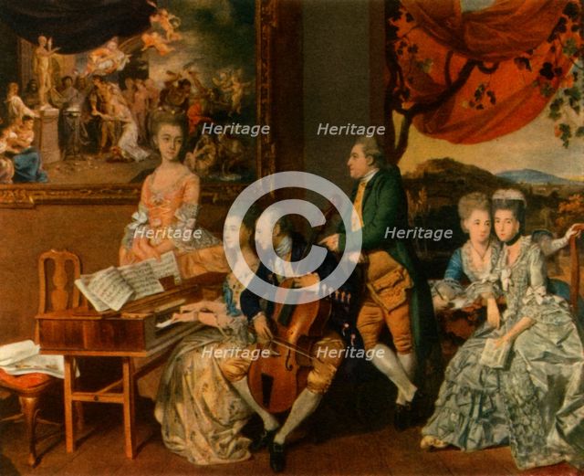 'The Gore Family with George, third Earl Cowper', c1775, (1942).  Creator: Johan Zoffany.