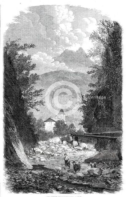 The Gorge of Sallenches, Savoy, 1860. Creator: Jean Adolphe Beauce.