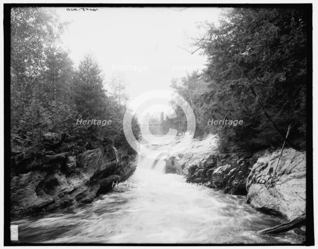 The Gorge at Belden's Falls, Green Mountains, between 1900 and 1906. Creator: Unknown.